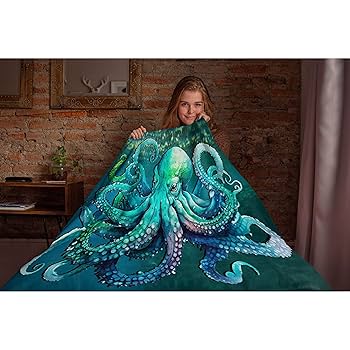 Amazon｜CORGI オクトパスブランケット ギフト 女性 男性 - タコ